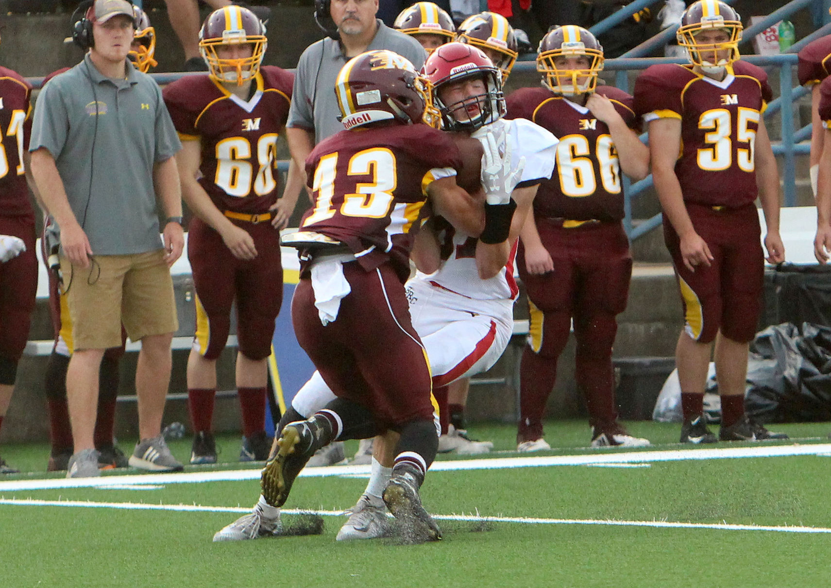 Chi-Hi football at Menomonie 8-31-18